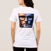 Bella+Canvas Dames Tri-blend T-shirt, Effen Zwart Shirt (Achterkant)