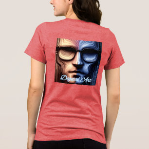 Bella+Canvas Dames Tri-blend T-shirt, Effen Zwart Shirt