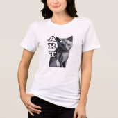 Bella+Canvas Dames Tri-blend T-shirt, Effen Zwart Tri-Blend Shirt (Voorkant)