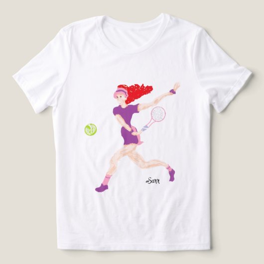 Bella+Canvas Dames Tri-blend T-Shirt Tennis  (Design voorkant)