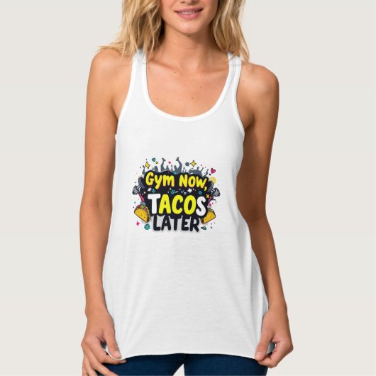 Bella+Canvas Flowy Racerback Tank – Tanktop (Voorkant)