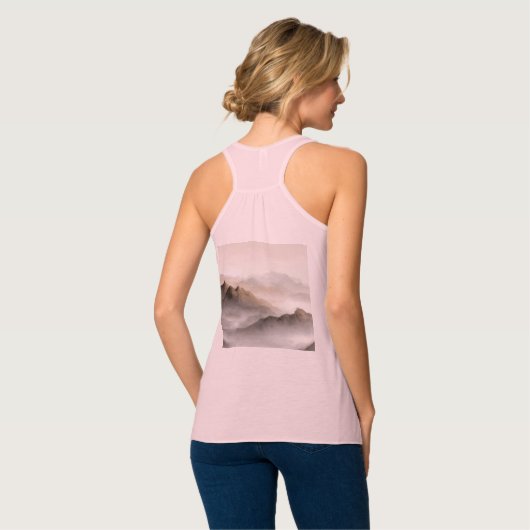 Bella+Canvas Flowy Racerback Tank Top (Volledige Achterkant)