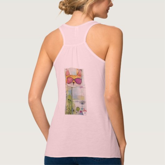 Bella+Canvas Flowy Racerback Tank Top (Achterkant)