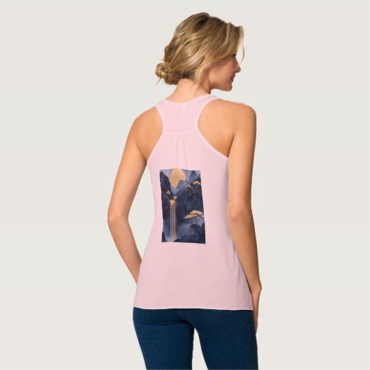 Bella+Canvas Flowy Racerback Tank Top (Volledige Achterkant)