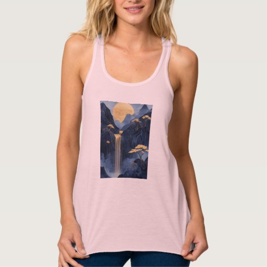 Bella+Canvas Flowy Racerback Tank Top (Voorkant)