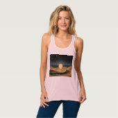 Bella+Canvas Flowy Racerback Tank Top (Volledige Voorkant)