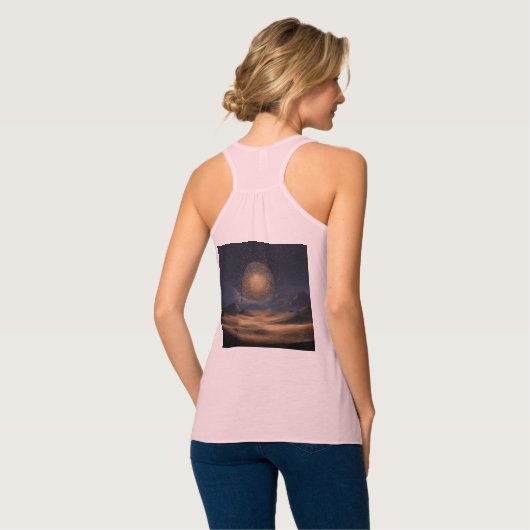 Bella+Canvas Flowy Racerback Tank Top (Volledige Achterkant)