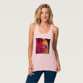 Bella+Canvas Flowy Racerback Tank Top (Volledige Voorkant)