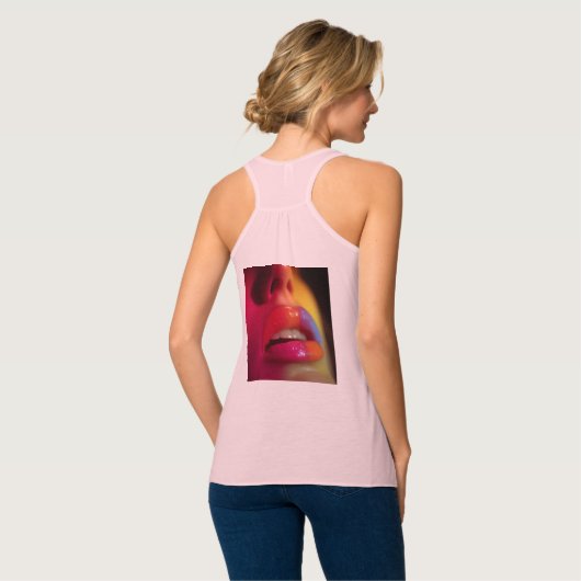 Bella+Canvas Flowy Racerback Tank Top (Volledige Achterkant)