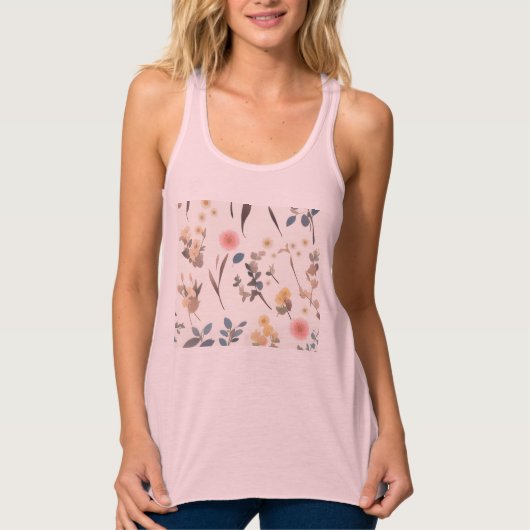 Bella+Canvas Flowy Racerback Tank Top (Voorkant)