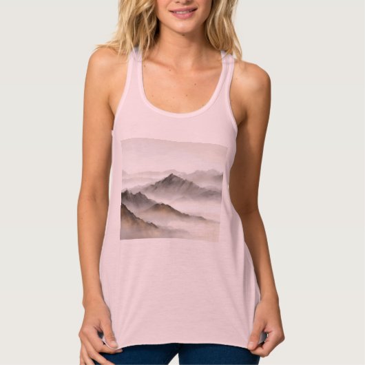 Bella+Canvas Flowy Racerback Tank Top (Voorkant)