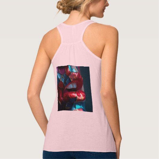 Bella+Canvas Flowy Racerback Tank Top (Achterkant)