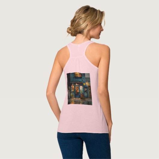 Bella+Canvas Flowy Racerback Tank Top (Volledige Achterkant)