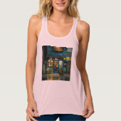 Bella+Canvas Flowy Racerback Tank Top (Voorkant)