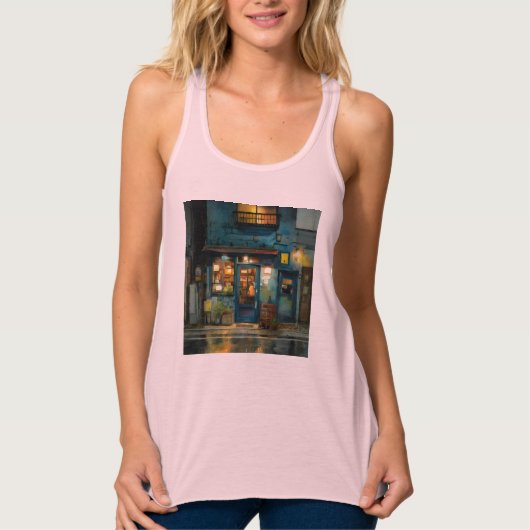 Bella+Canvas Flowy Racerback Tank Top (Voorkant)