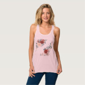 Bella+Canvas Flowy Racerback Tank Top (Volledige Voorkant)