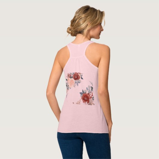 Bella+Canvas Flowy Racerback Tank Top (Volledige Achterkant)