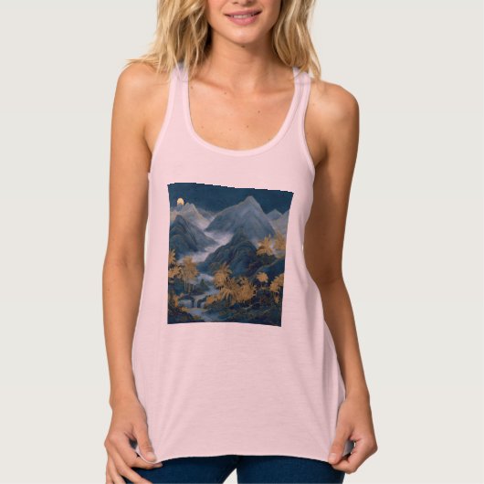 Bella+Canvas Flowy Racerback Tank Top (Voorkant)
