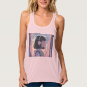 Bella+Canvas Flowy Racerback Tank Top (Voorkant)