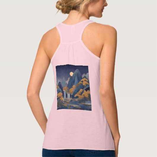 Bella+Canvas Flowy Racerback Tank Top (Achterkant)