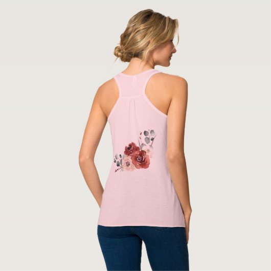 Bella+Canvas Flowy Racerback Tank Top (Volledige Achterkant)
