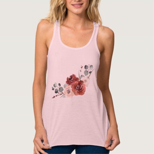 Bella+Canvas Flowy Racerback Tank Top (Voorkant)