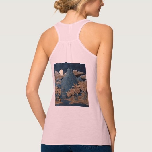 Bella+Canvas Flowy Racerback Tank Top (Achterkant)