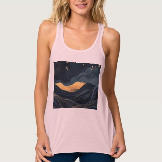  Bella+Canvas Flowy Racerback Tank Top (Voorkant)