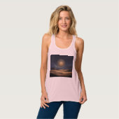 Bella+Canvas Flowy Racerback Tank Top (Volledige Voorkant)