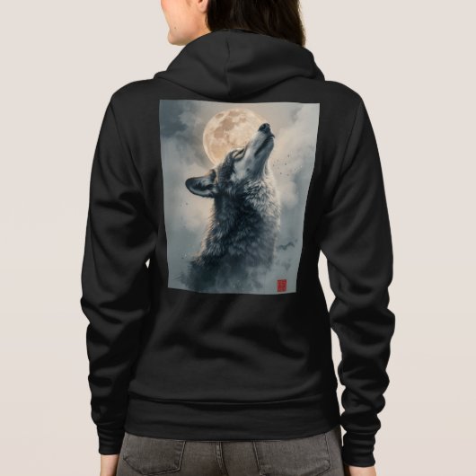 Bella+Canvas Full-Zip Hoodie (Achterkant)