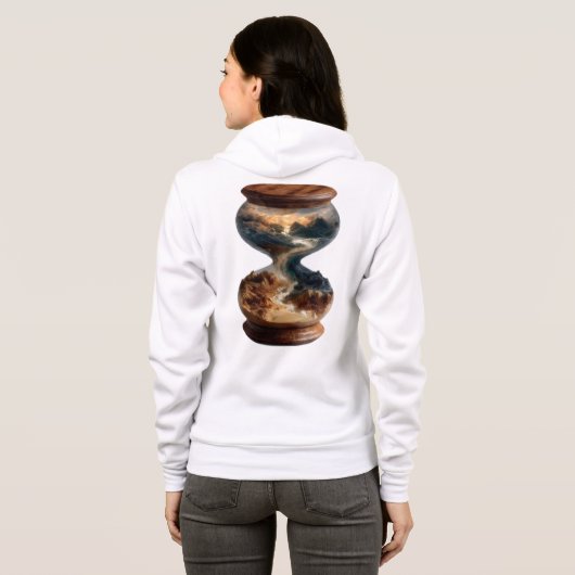 Bella+Canvas Full-Zip Hoodie (Achterkant volledig)