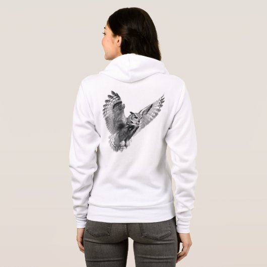 Bella+Canvas Full-Zip Hoodie (Achterkant volledig)