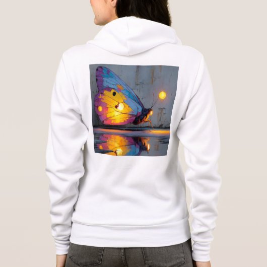 Bella+Canvas Full-Zip Hoodie (Achterkant)