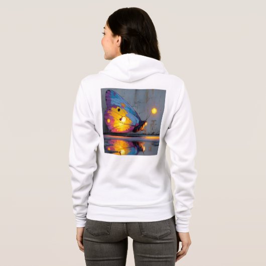 Bella+Canvas Full-Zip Hoodie (Achterkant volledig)