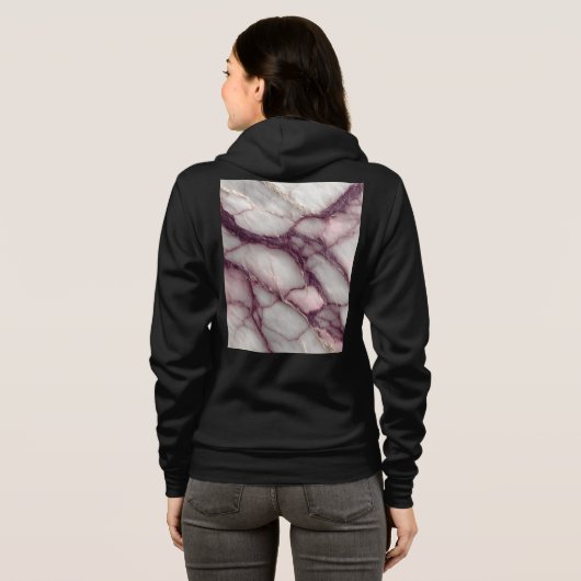 Bella+Canvas Full-Zip Hoodie (Achterkant volledig)