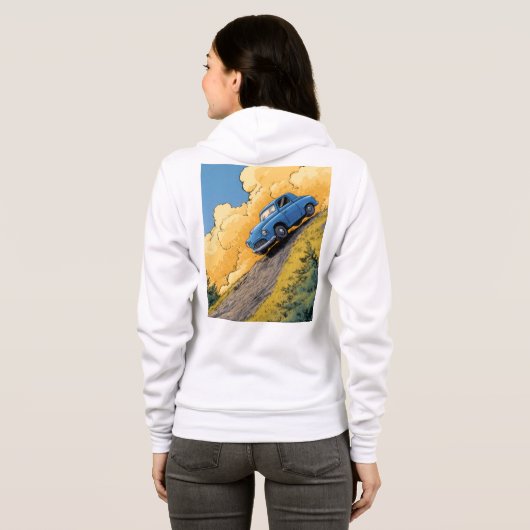 Bella+Canvas Full-Zip Hoodie (Achterkant volledig)