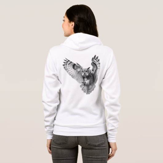 Bella+Canvas Full-Zip Hoodie (Achterkant volledig)