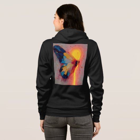 Bella+Canvas Full-Zip Hoodie (Achterkant volledig)