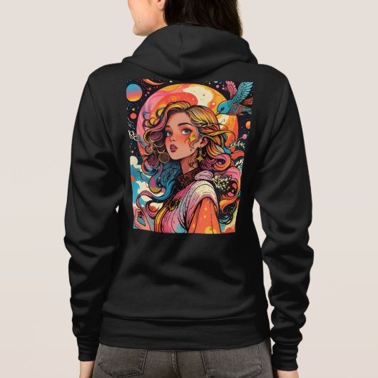 Bella+Canvas Full-Zip Hoodie (Achterkant)