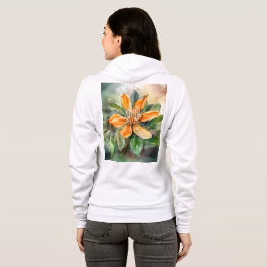 Bella+Canvas Full-Zip Hoodie (Achterkant volledig)