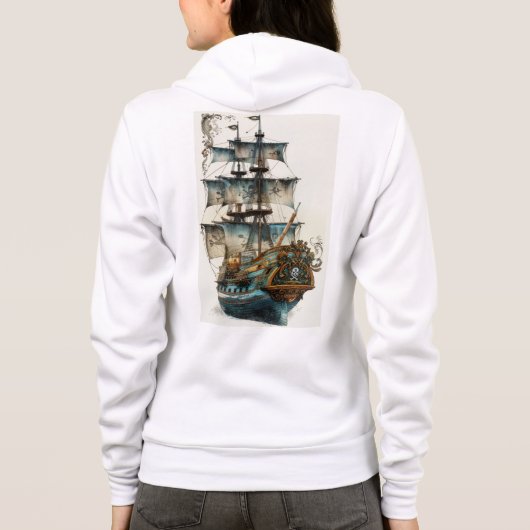 Bella+Canvas Full-Zip Hoodie (Achterkant)