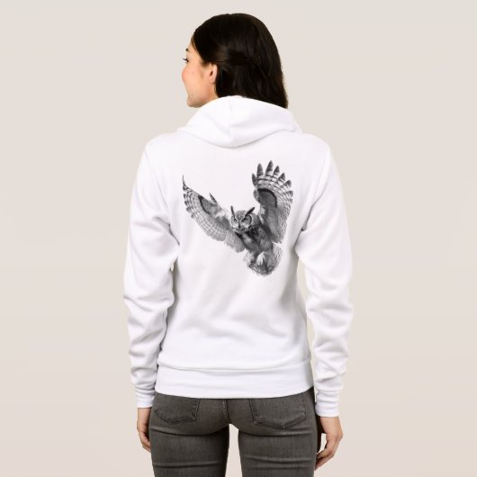 Bella+Canvas Full-Zip Hoodie (Achterkant volledig)