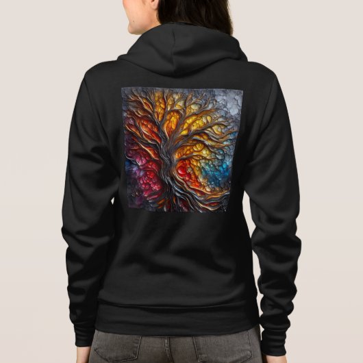 Bella+Canvas Full-Zip Sweatshirts met artwork 10 Hoodie (Achterkant)