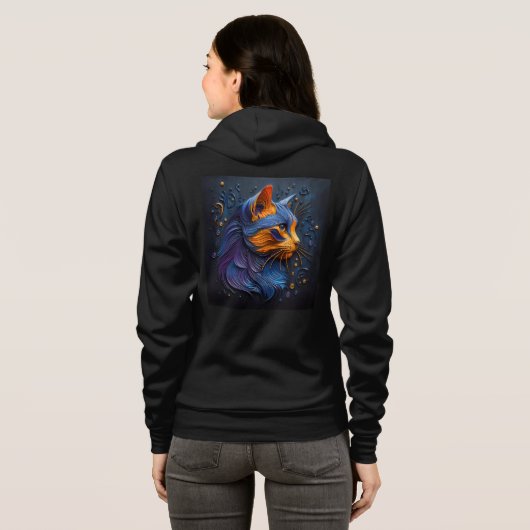 Bella+Canvas Full-Zip Sweatshirts met artwork 11 Hoodie (Achterkant volledig)