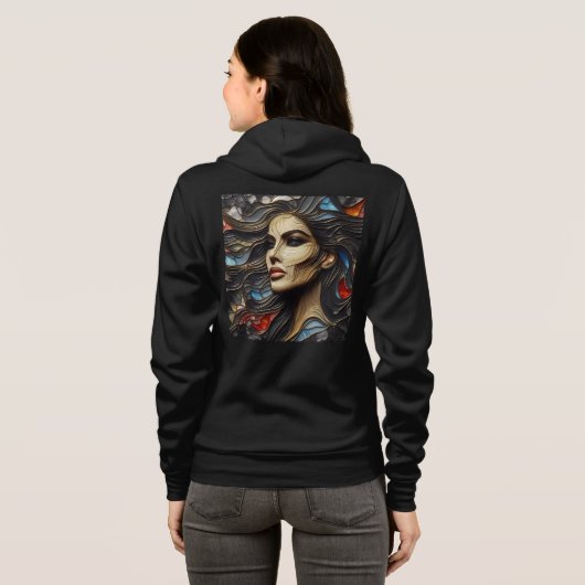Bella+Canvas Full-Zip Sweatshirts met artwork 14 Hoodie (Achterkant volledig)