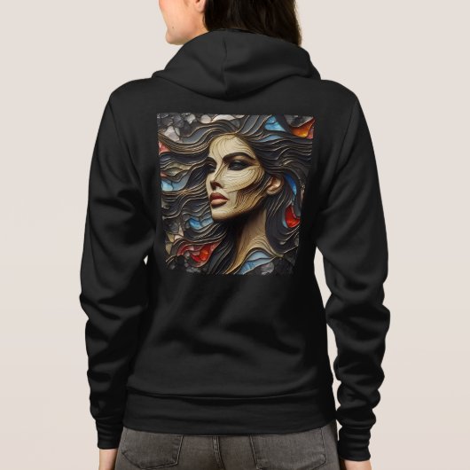 Bella+Canvas Full-Zip Sweatshirts met artwork 14 Hoodie (Achterkant)