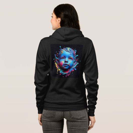 Bella+Canvas Full-Zip Sweatshirts met artwork 15 Hoodie (Achterkant volledig)