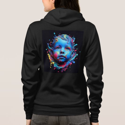 Bella+Canvas Full-Zip Sweatshirts met artwork 15 Hoodie (Achterkant)