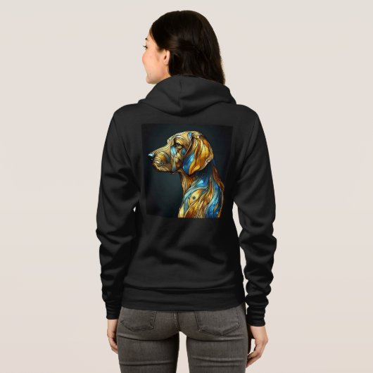 Bella+Canvas Full-Zip Sweatshirts met artwork 16 Hoodie (Achterkant volledig)