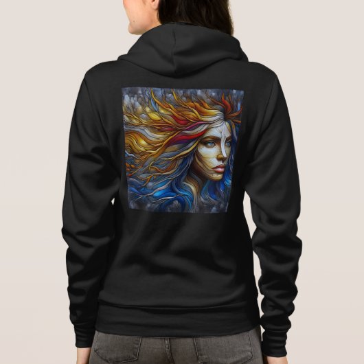 Bella+Canvas Full-Zip Sweatshirts met artwork 18 Hoodie (Achterkant)